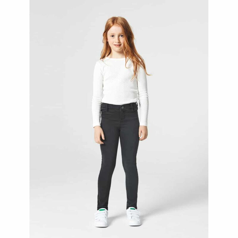 NAME IT Mädchen Power-Stretch-Jeans Hose Nittera Skinny DNM in Grau – Detailbild 4 – jetzt kaufen bei Lifetex.eu