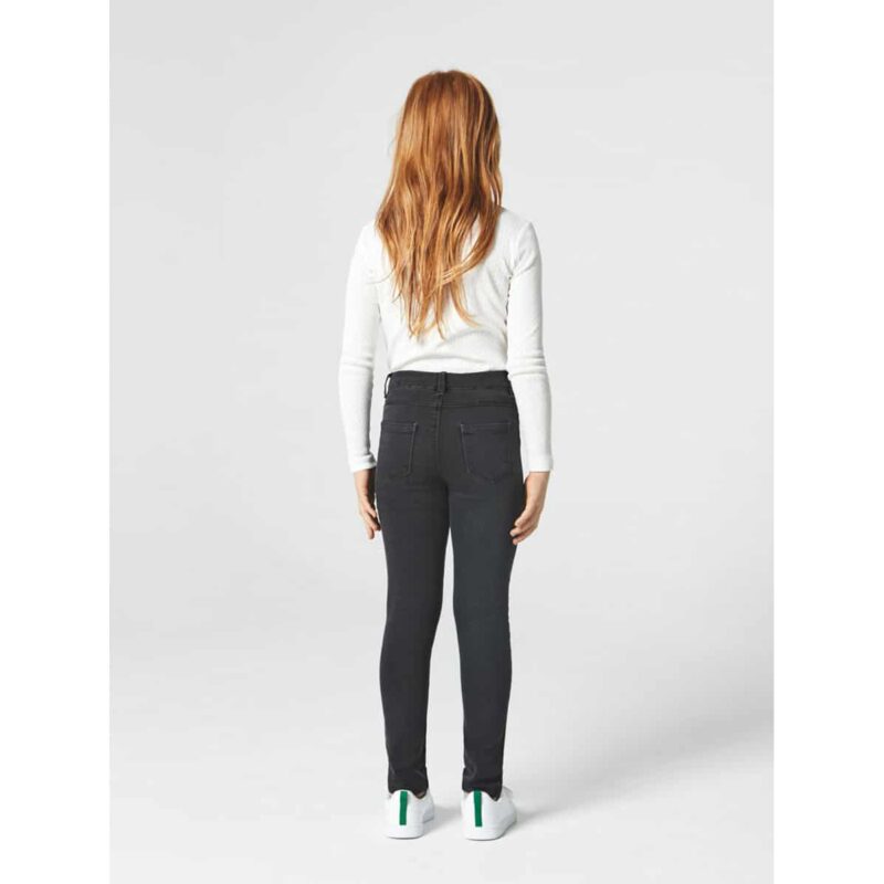 NAME IT Mädchen Power-Stretch-Jeans Hose Nittera Skinny DNM in Grau – Detailbild 5 – jetzt kaufen bei Lifetex.eu
