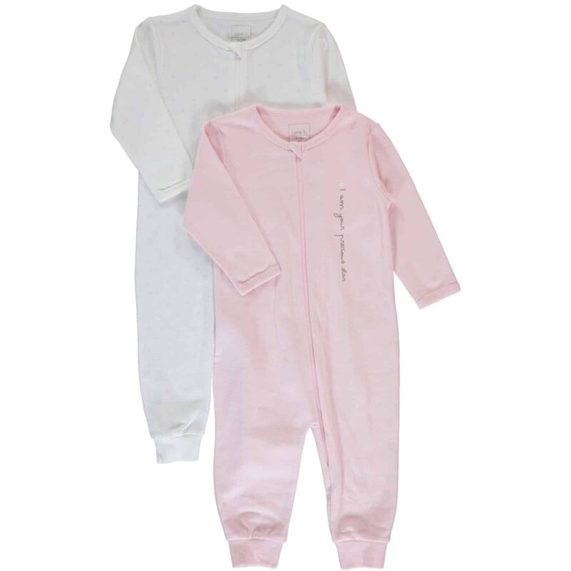 NAME IT 2er Pack Baby-Mädchen Schlafanzug "Precious Star" mit Zip – jetzt kaufen bei Lifetex.eu