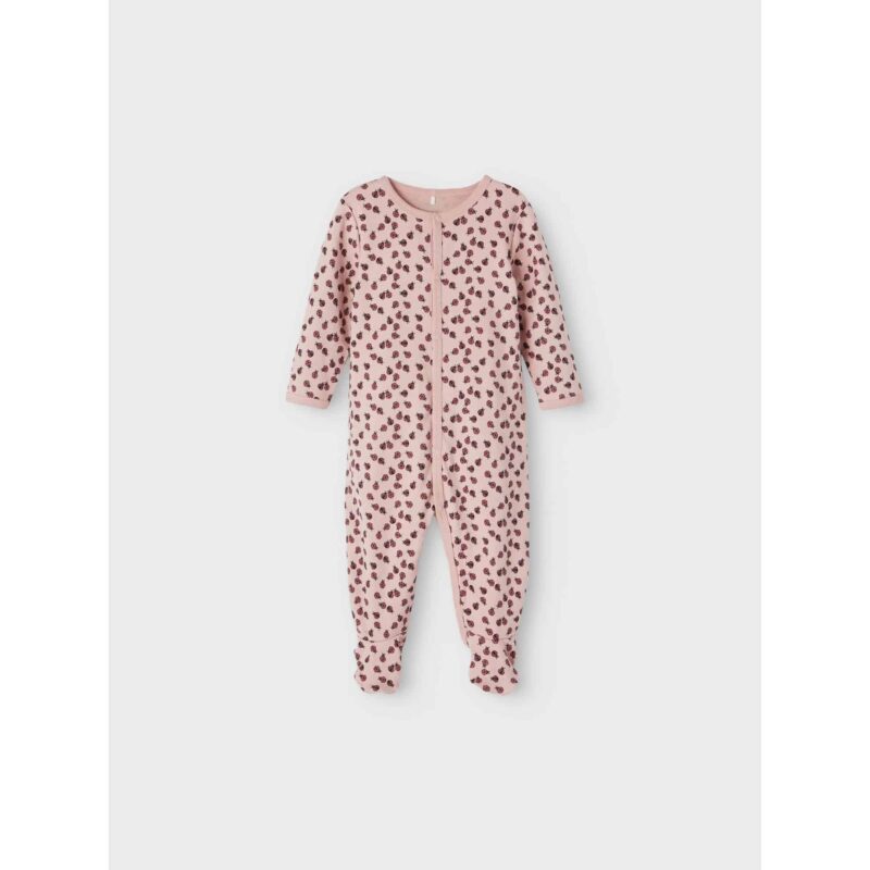 NAME IT 2er Pack Baby-Mädchen Schlafanzug Marienkäfer Schlafstrampler Druckknöpfe in Altrosa – Detailbild 4 – jetzt kaufen bei Lifetex.eu