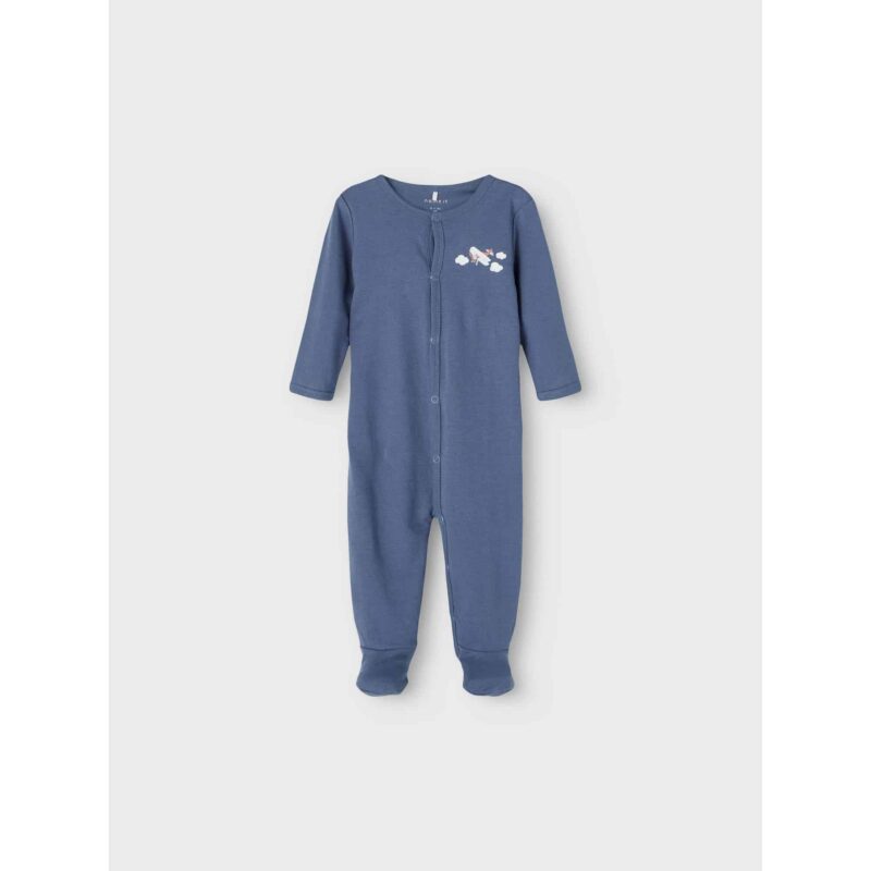 NAME IT 2er Pack Baby-Jungen Schlafanzug Flugzeuge Schlafstrampler Druckknöpfe in Weiß/Blau – Detailbild 5 – jetzt kaufen bei Lifetex.eu